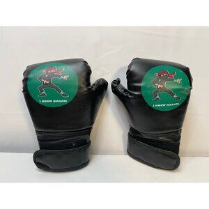 I Love Karate Boxing Gloves youth sparring training lightweight black